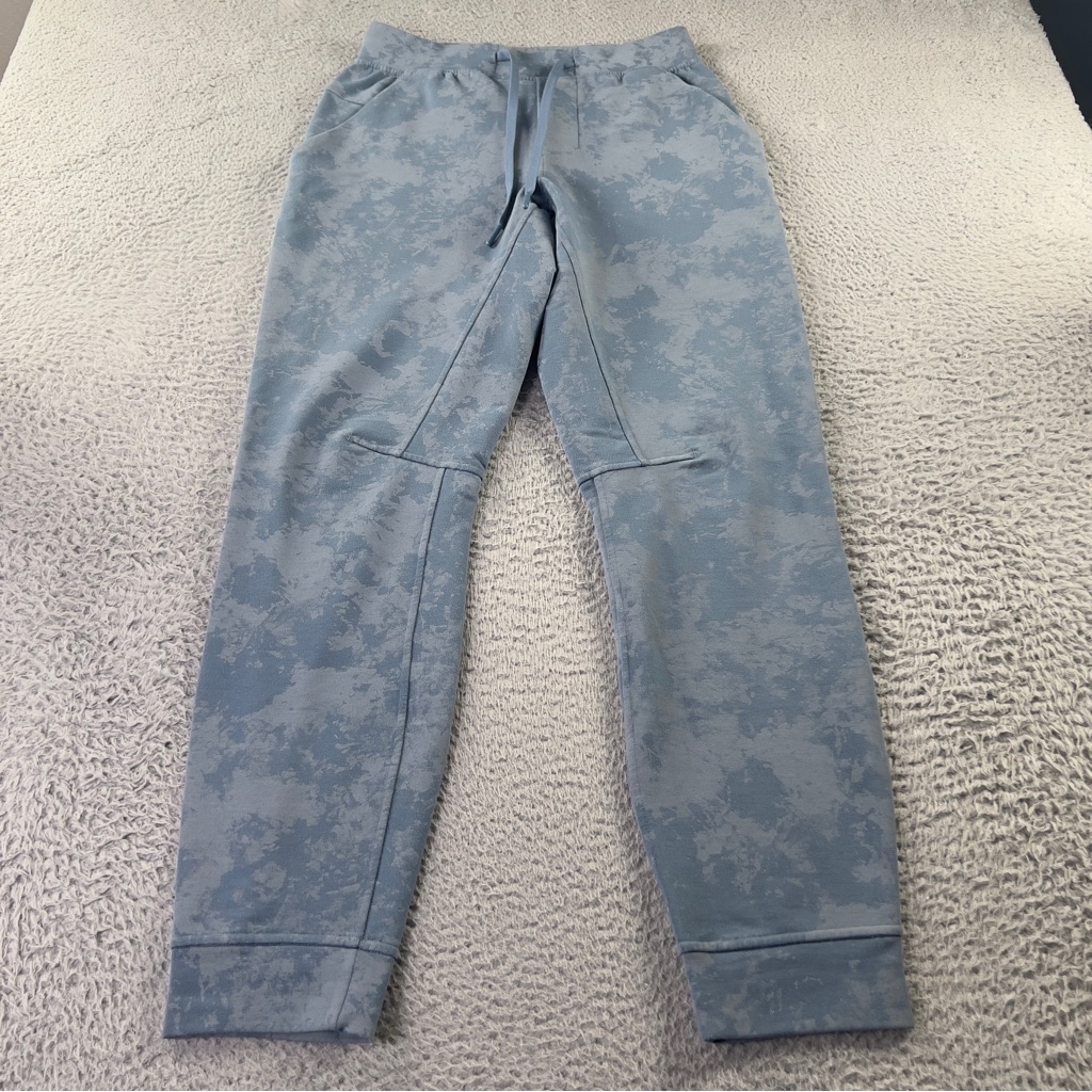 Lululemon City Sweat Joggers Mens Xs Blue Tie Dye Athletic Sweatpants Gym Lounge